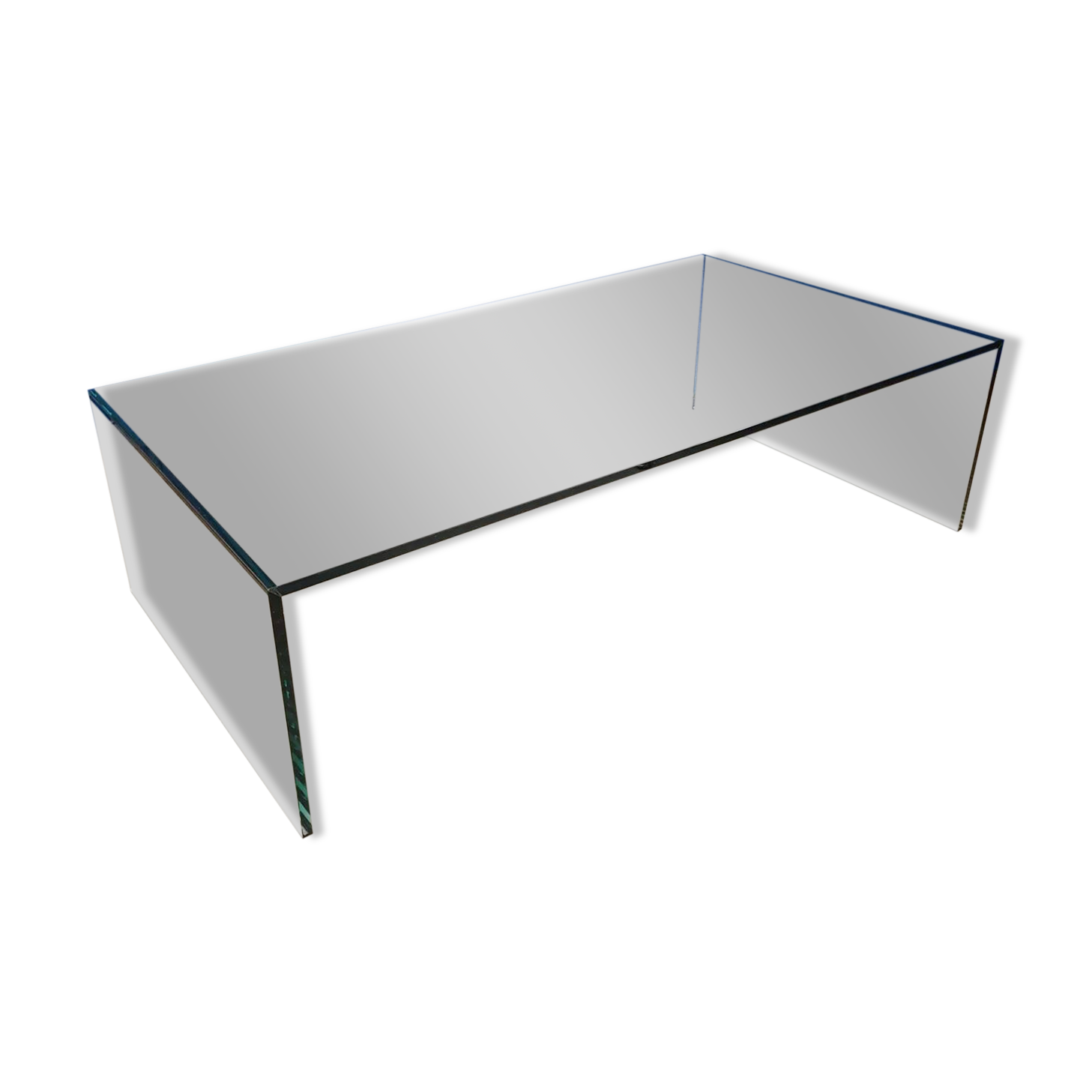 Table basse Eden en verre, années 80 par Tonelli Design