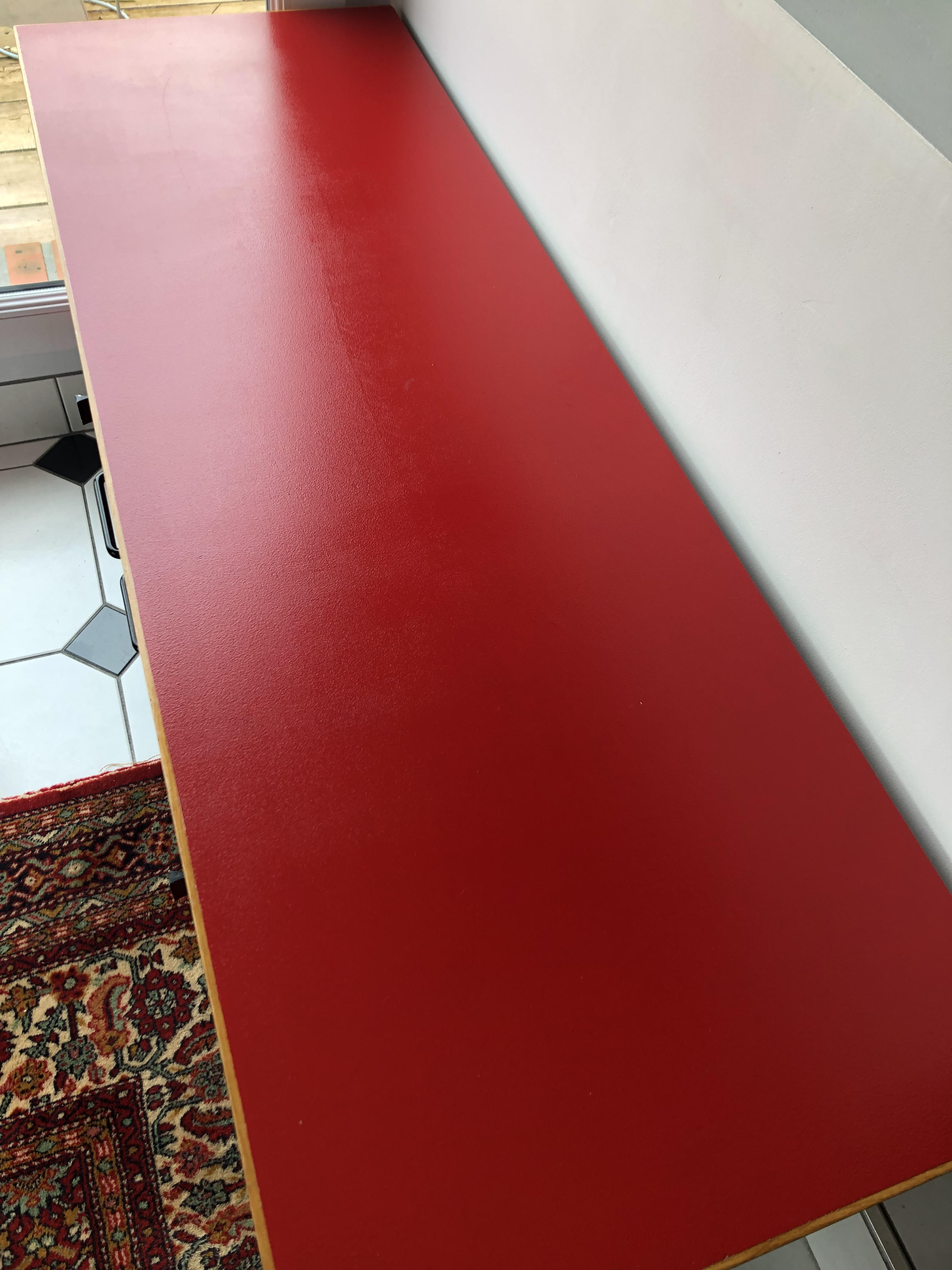 Sideboard massif red 50s compass