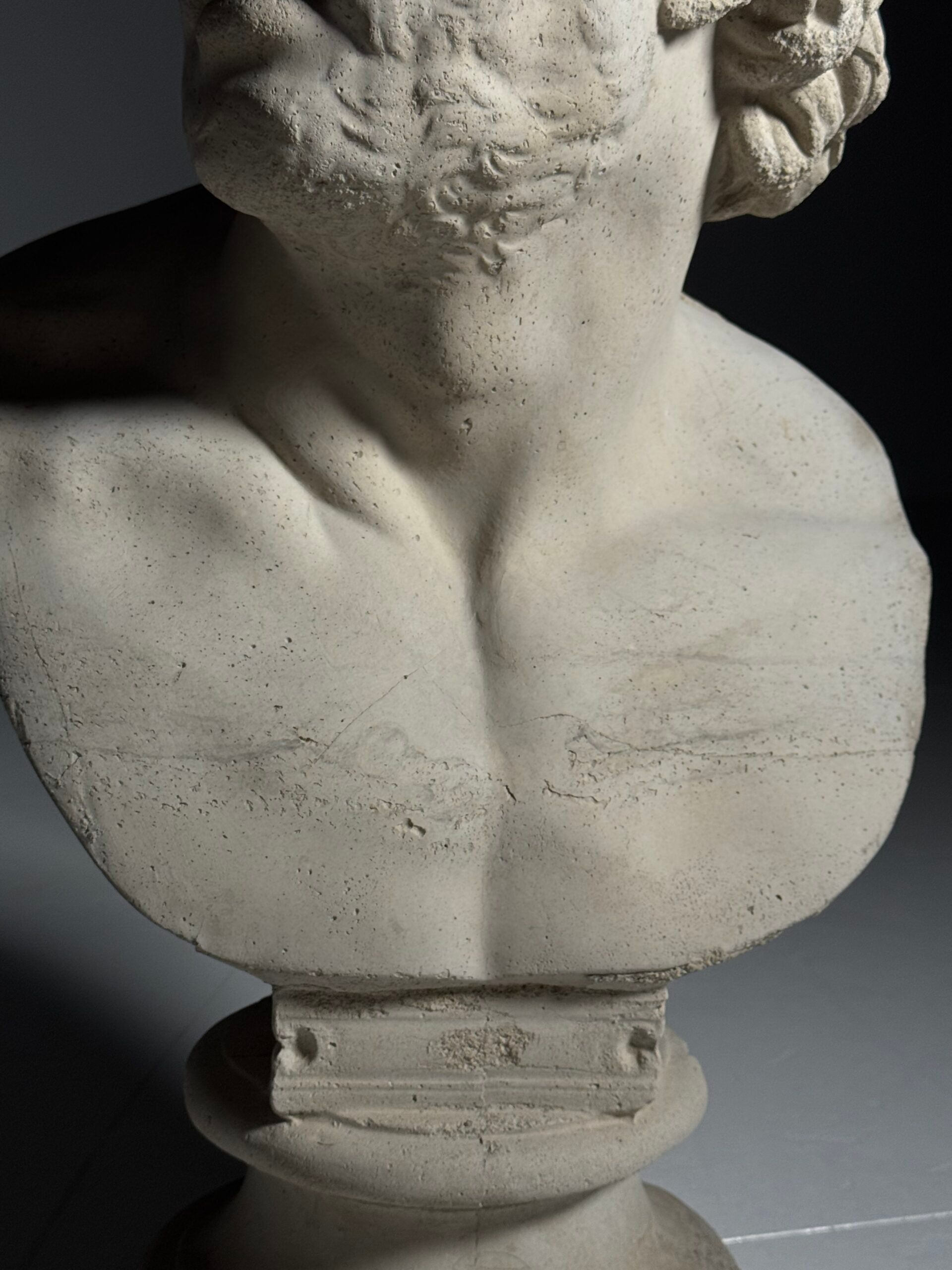 Concrete bust companion of Odysseus