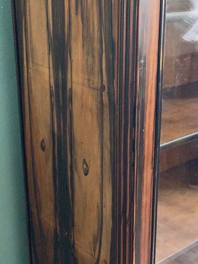 Macassar Ebony Art Deco showcase