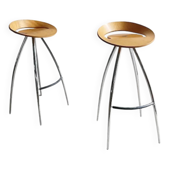 Lyra bar stools - Pair, by Sigurdur Thorsteinsson for Magis, Italy 1990s