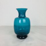 Scandinavian blue glass vase, Sweden, 1960s