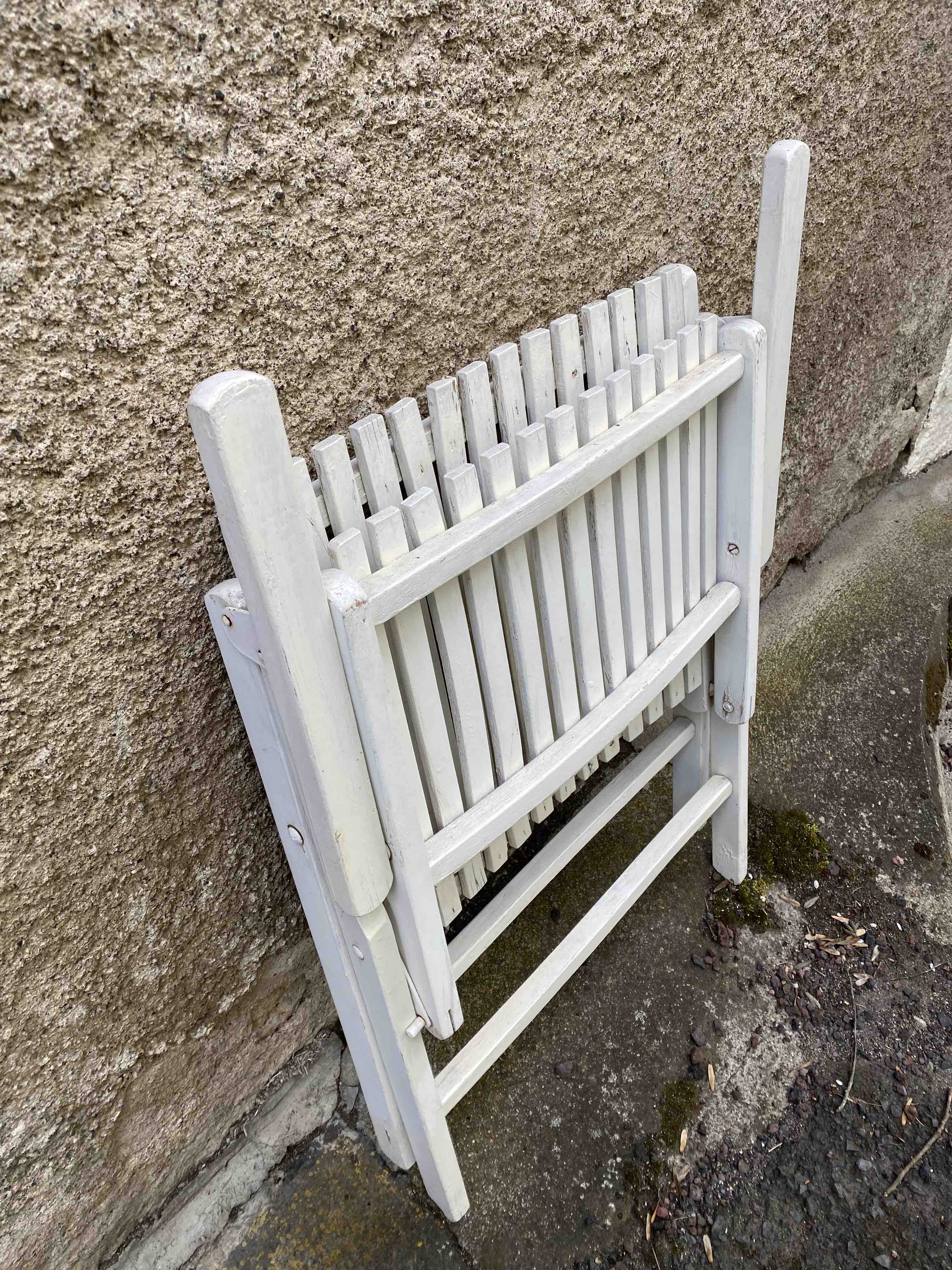 Folding vintage garden furniture