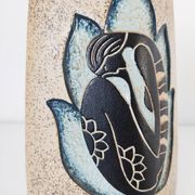 Vase céramique africain décor femme
