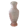 Vase Art Déco en pâte de verre rose
