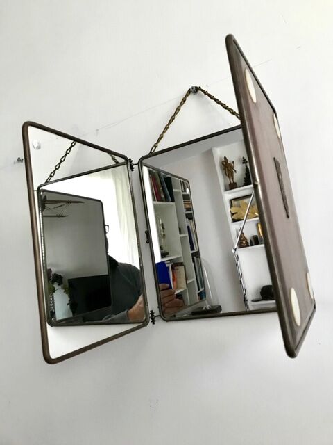 Barber's mirror 3 pans 1900 76x30cm