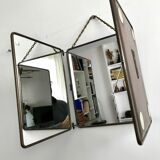Barber's mirror 3 pans 1900 76x30cm