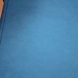 Pair of vintage blue metal school chairs – 1960s