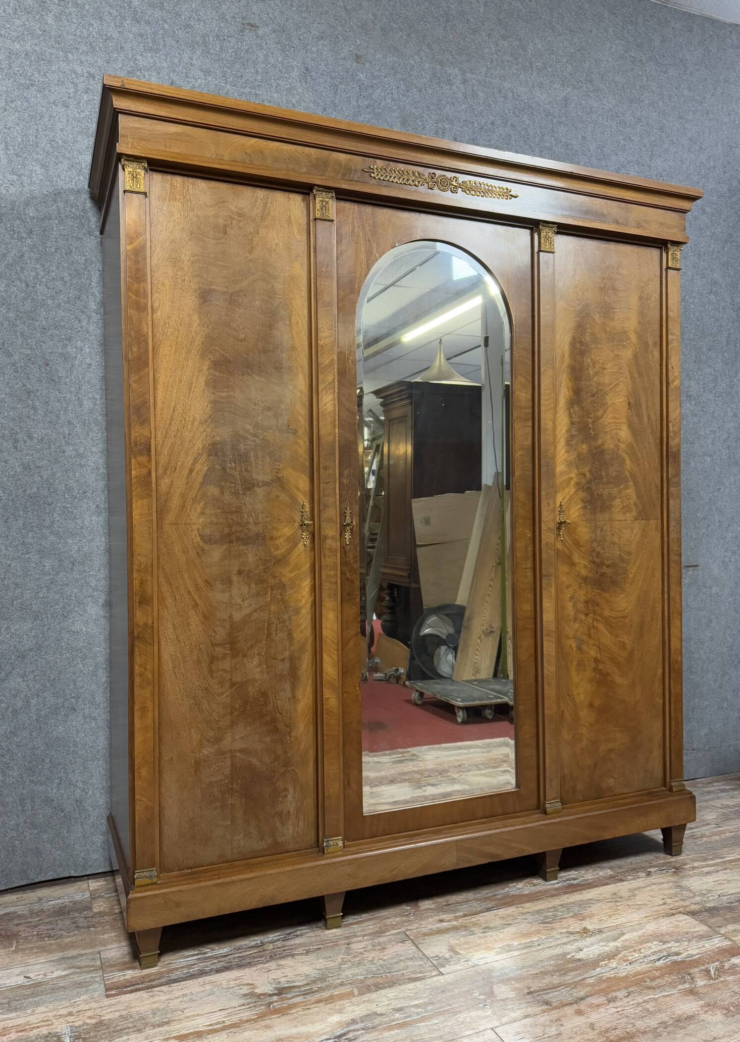 Empire style mahogany trouser cabinet circa 1920
