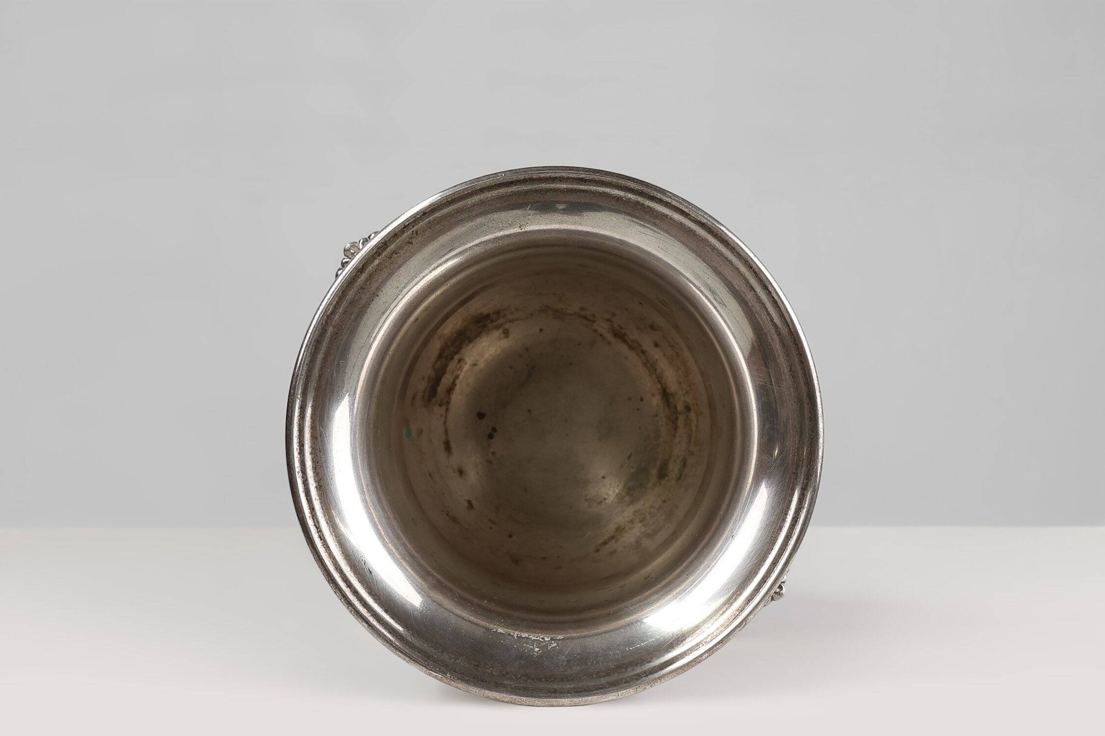 Mid-Century French Silver plated copper Champagne Bucket, 1890s