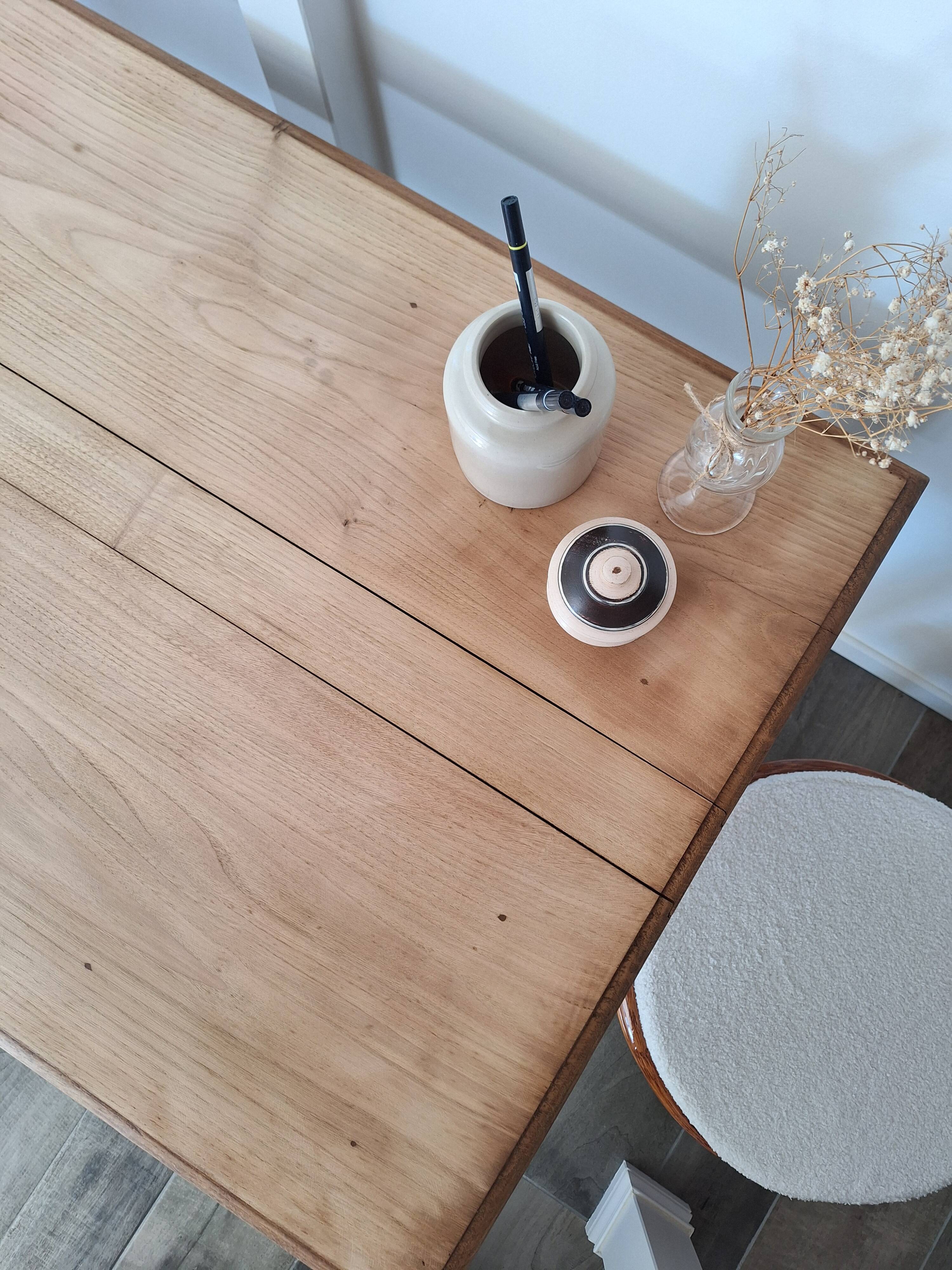 Country style oak farmhouse desk / table