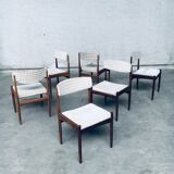 Midcentury Modern Scandinavian Design Teak Dining Chair set, 1960's