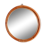 Round rattan mirror 1960