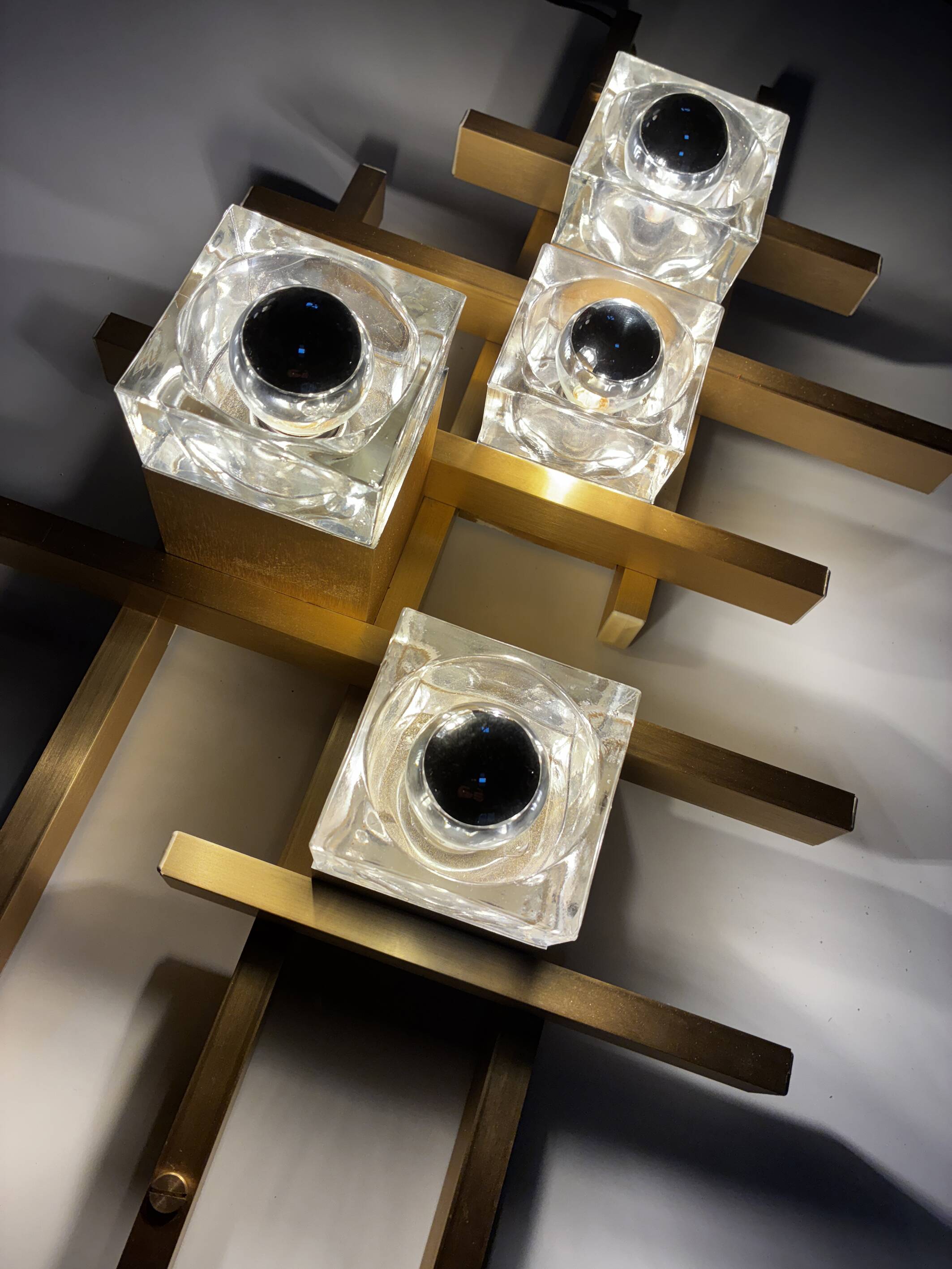 Vintage Wall Lamp • Gaetano Sciolari • Murano • Space Age • 1970