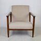 GFM-142 armchair, design by Edmund Homa from the 70s, beige boucle - 2 pieces available