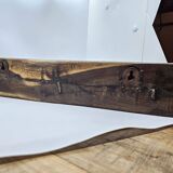 Coat hook 3 hooks in carved teak