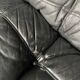 Kashima 2-seater sofa in black leather Michel Ducaroy, 1970