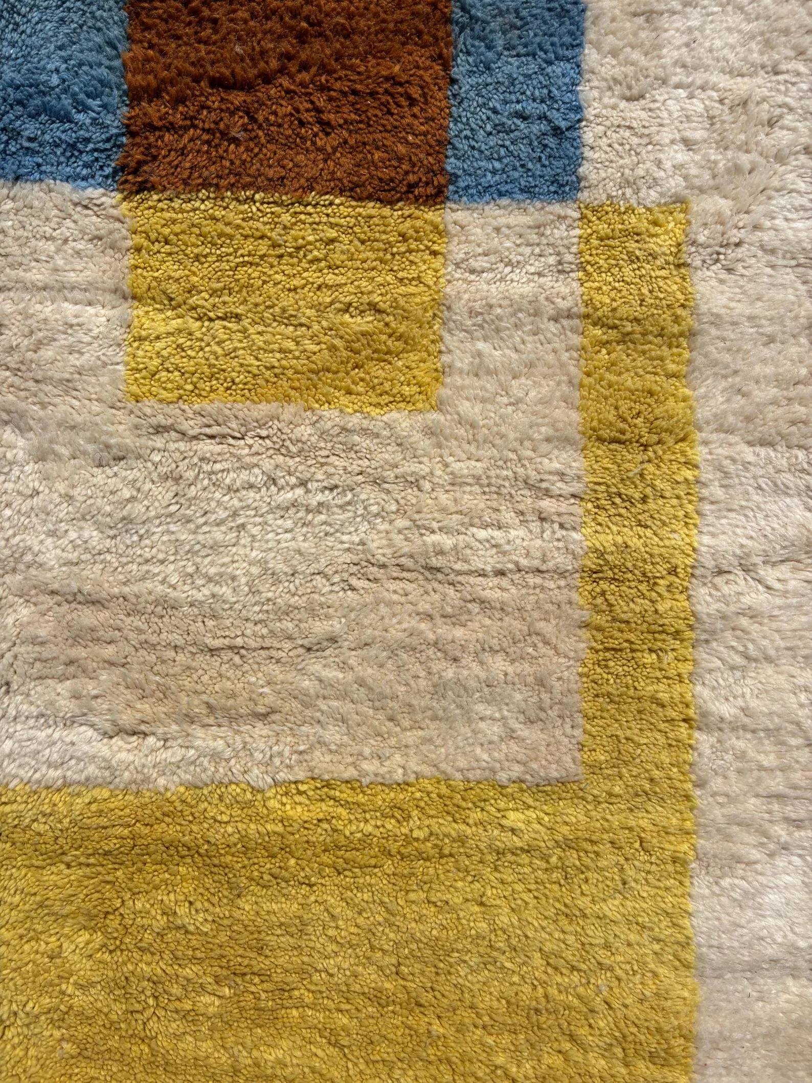 M’rirt Berber wool rug – 200 x 300 cm – Modern geometric design