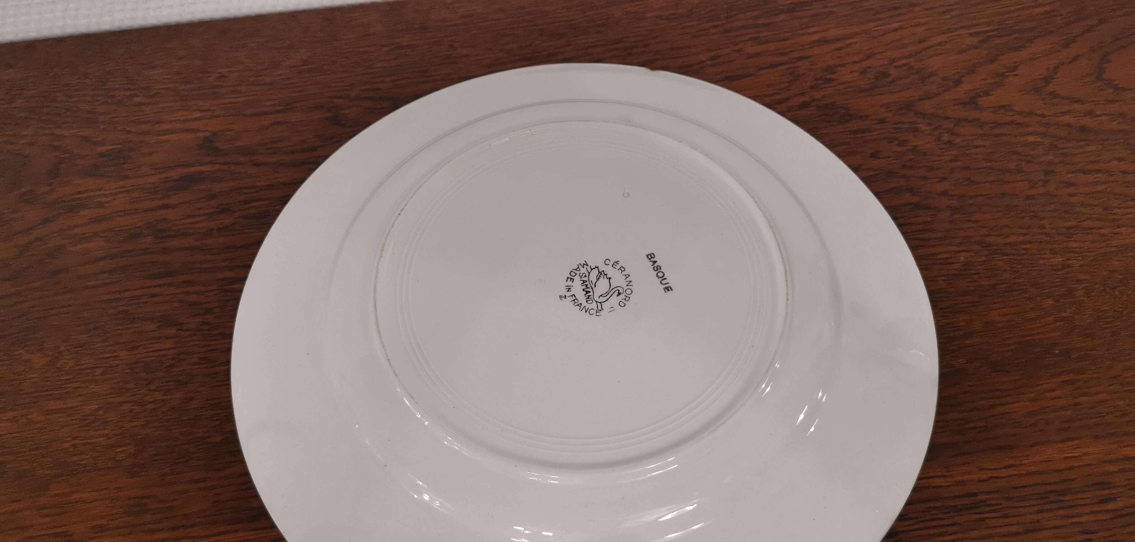 Old St Amand Céranord dish Basque model