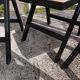4 folding chairs in rattan and black wood by H&M