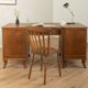 Elegant Art Deco desk with curved legs