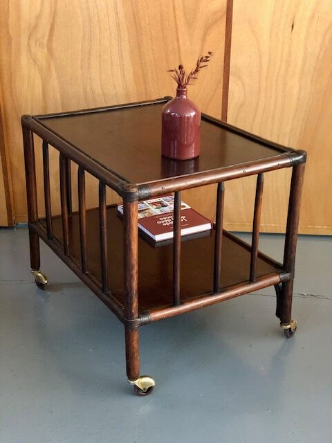 Table basse desserte roulante