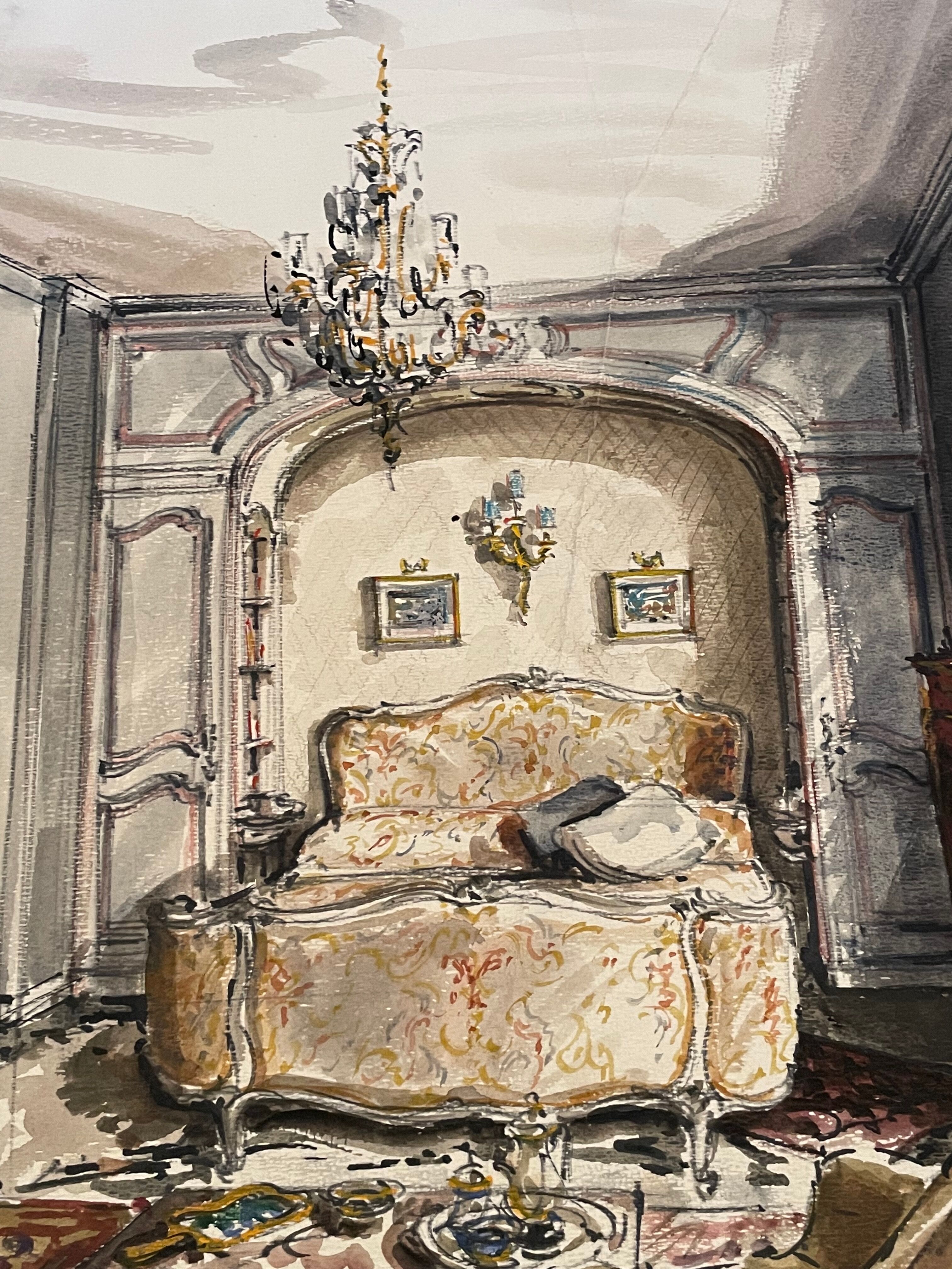 Painting decorative art interior architecture 30-50s