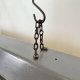 Grey Enamel Industrial Hanging Tube Light, 1960s