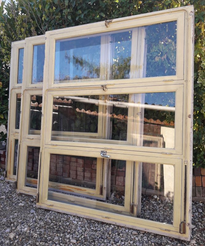 Wooden canopy 3 windows with bellows and abbatant