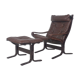 Norwegian lounge chair with ottoman designed by Ingmar Relling, 1960s