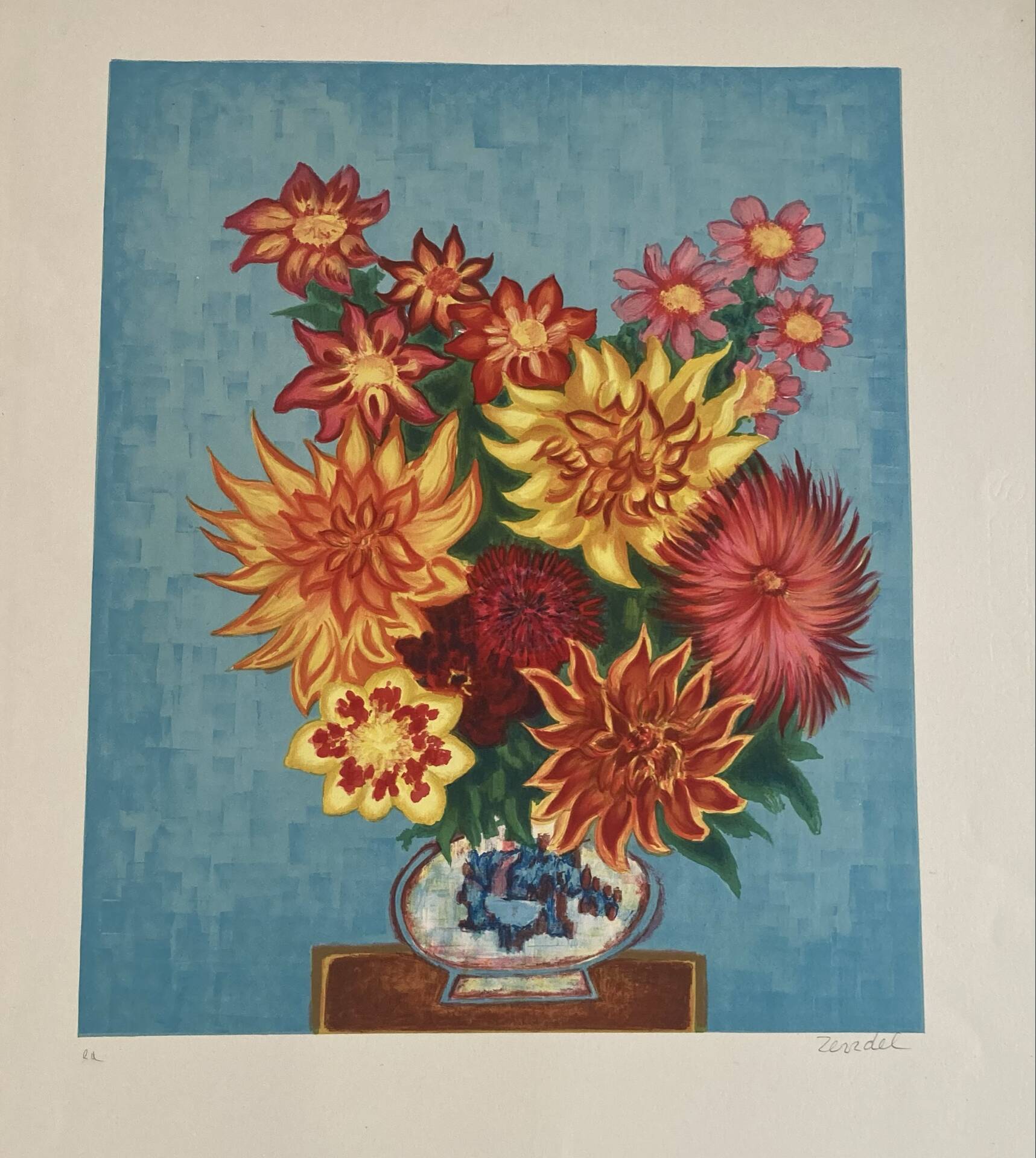 Lithograph signed in pencil by Gabriel Zendel.