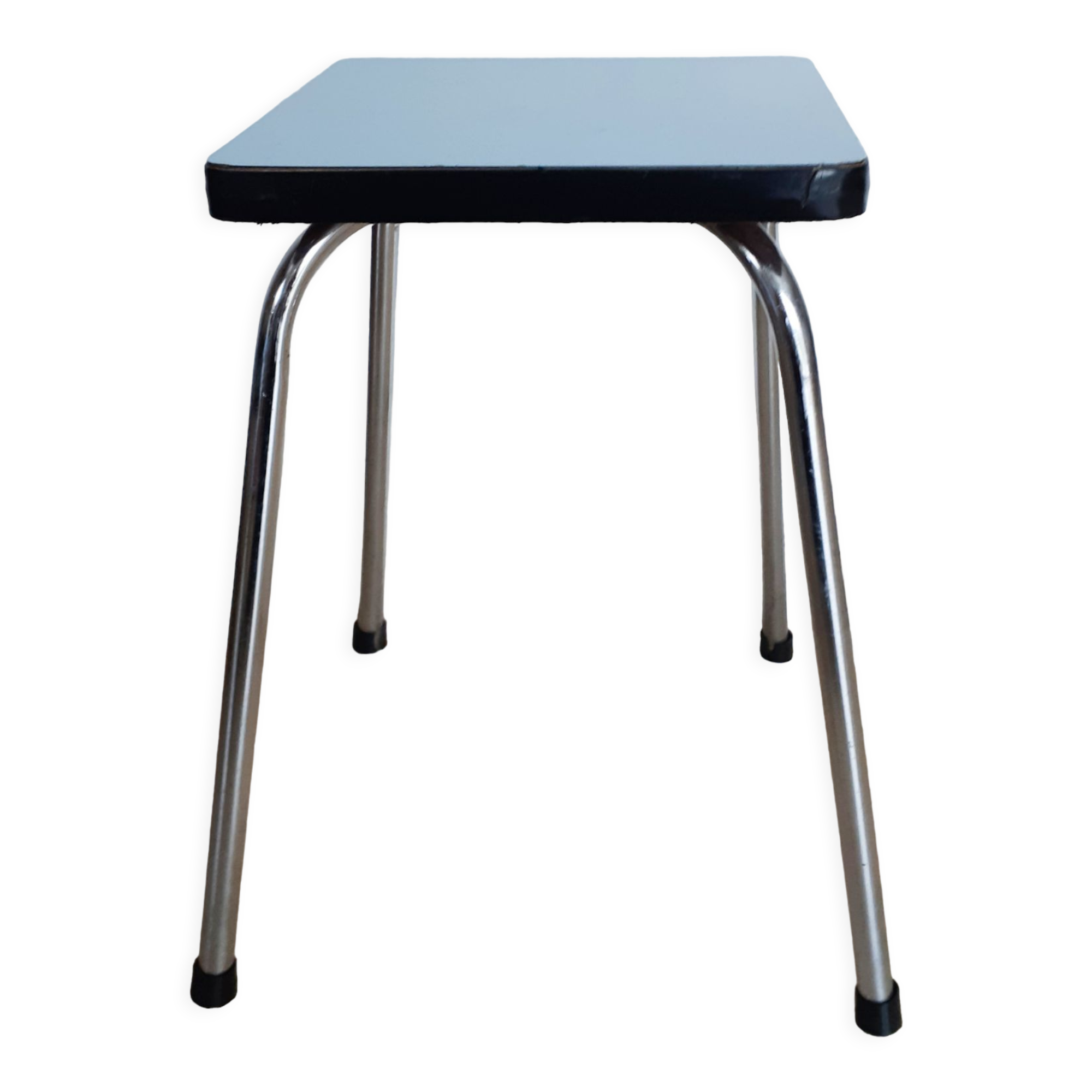 Light blue formica kitchen stool