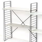 Tomado floor shelf in shades of gray