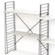 Tomado floor shelf in shades of gray