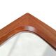 Teak wall mirror, organic shape, Denmark 1960s