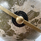 Globe earth 90s, brass spiral base