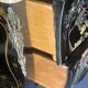 Curved lacquered wooden chest of drawers with Chinese decoration – 20th century (circa 1950-1960)