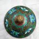 Pot covered in enamelled bronze