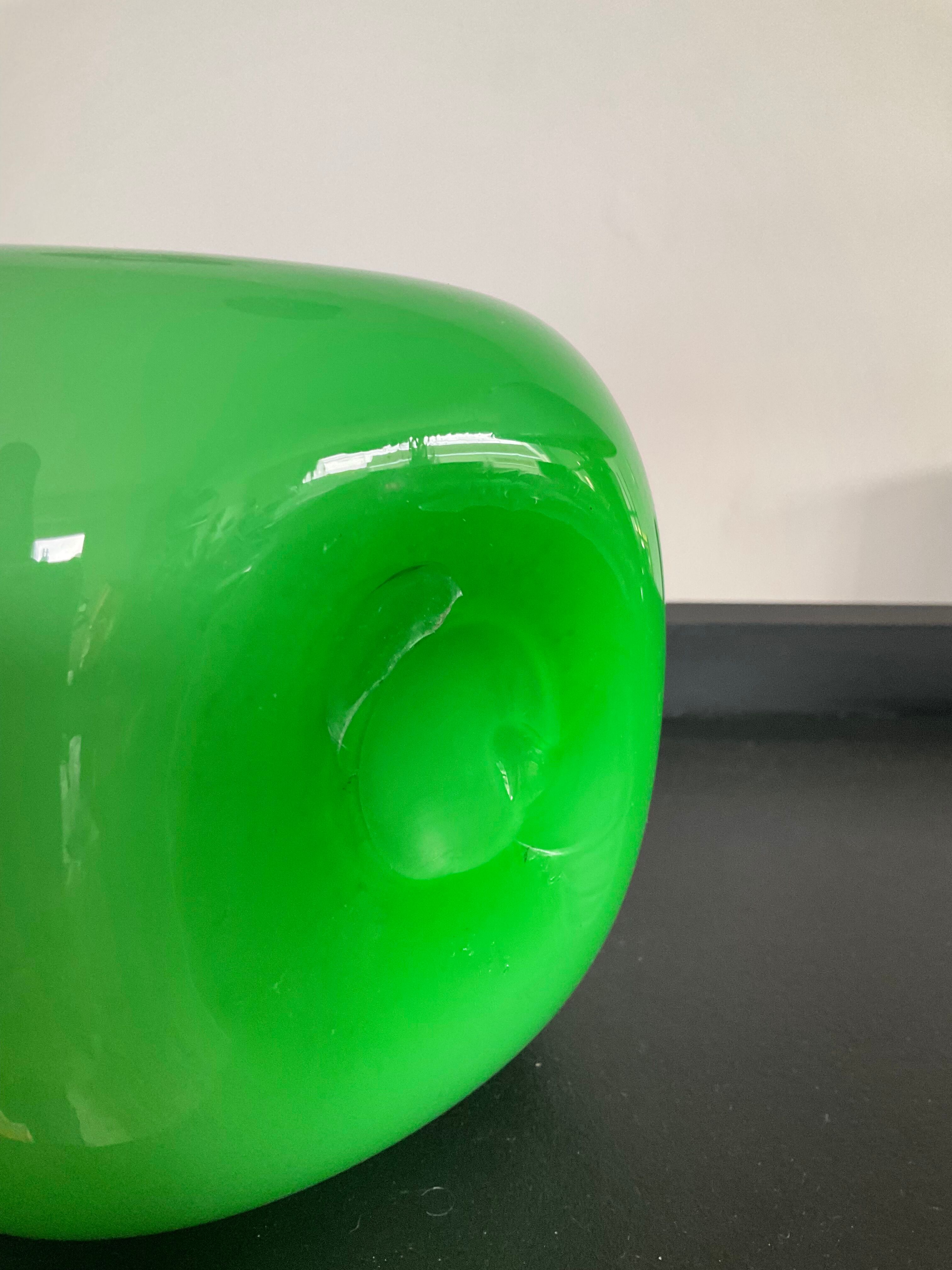 Vintage vase from the 50s in glass paste