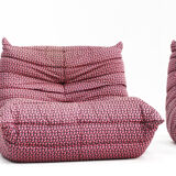 Set of vintage Togo armchairs by Michel Ducaroy for Ligne Roset, 1976