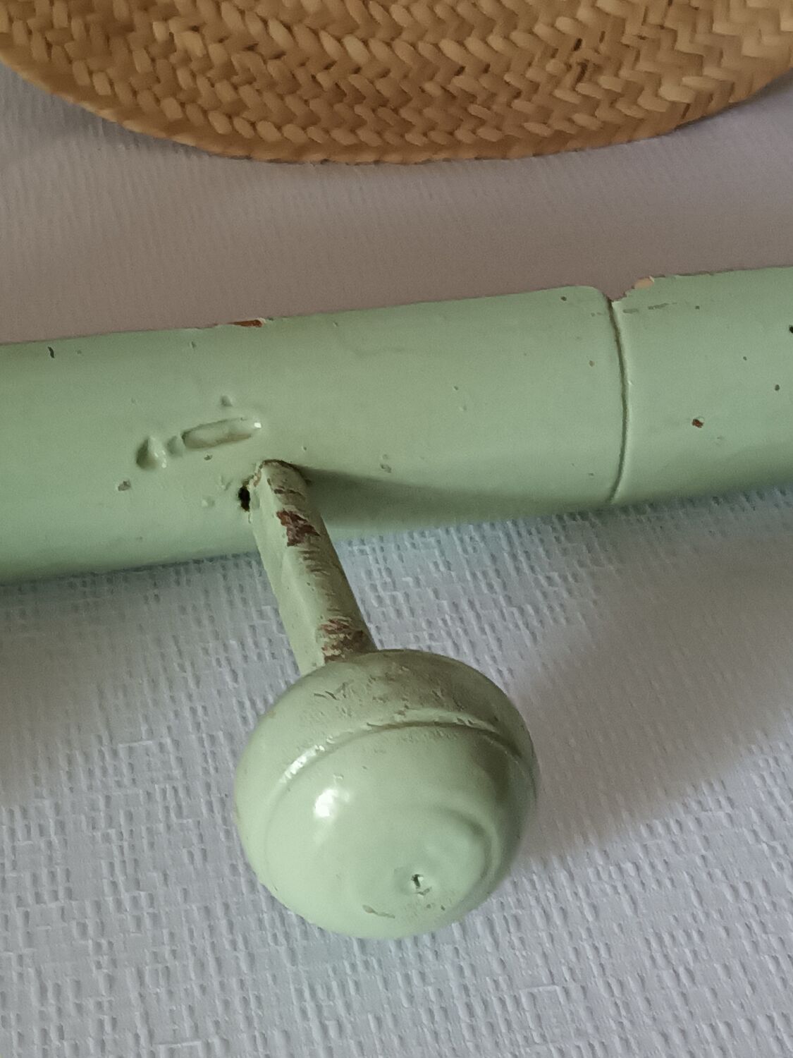 Vintage bamboo wall coat rack