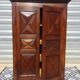 Antique Louis XIII wardrobe, diamond points