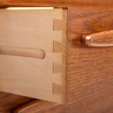 Tambour door sideboard by Johannes Andersen for C.F.C. Silkeborg, Denmark 1960s