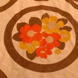 Ancienne nappe fleurs vintage