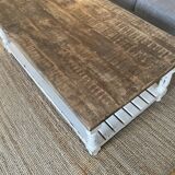 Wooden tray coffee table