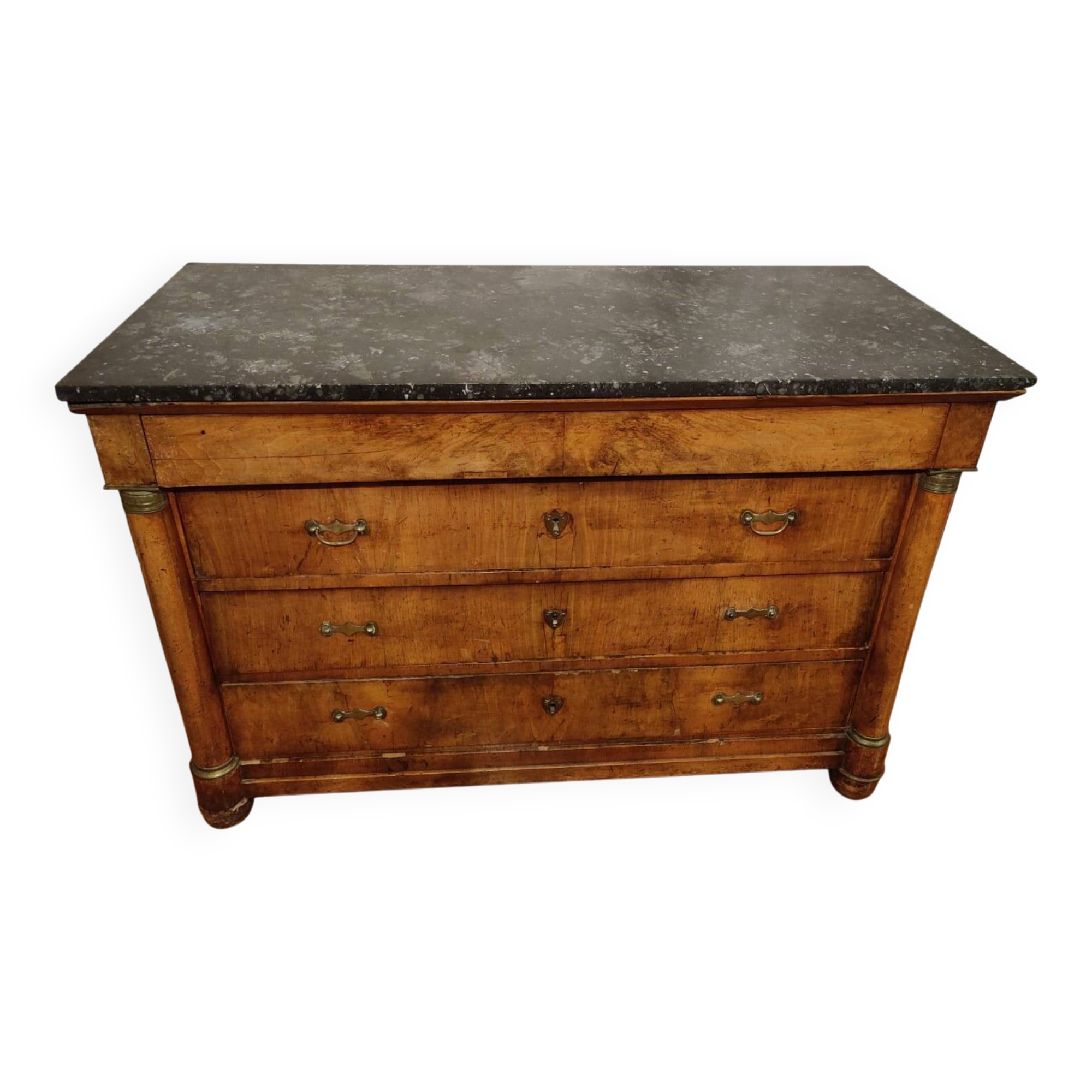Marble top chest of drawers