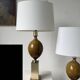 Pair of Philippe Barbier table lamps from the 70s