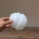 White glass suspension globe