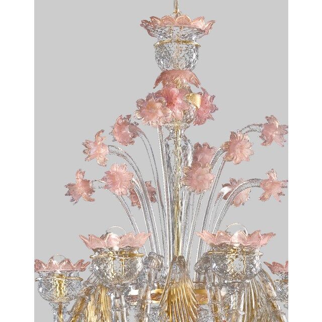 Early 21st century venetian Murano glass chandelier