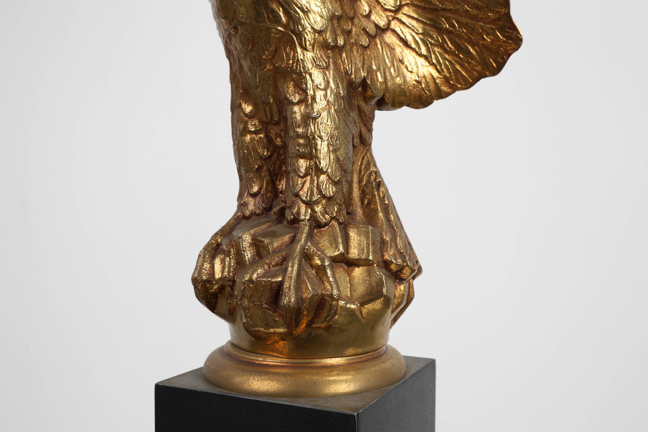 Hollywood Regency lamp with Eagle by Deknudt, Belgium ca. 1980